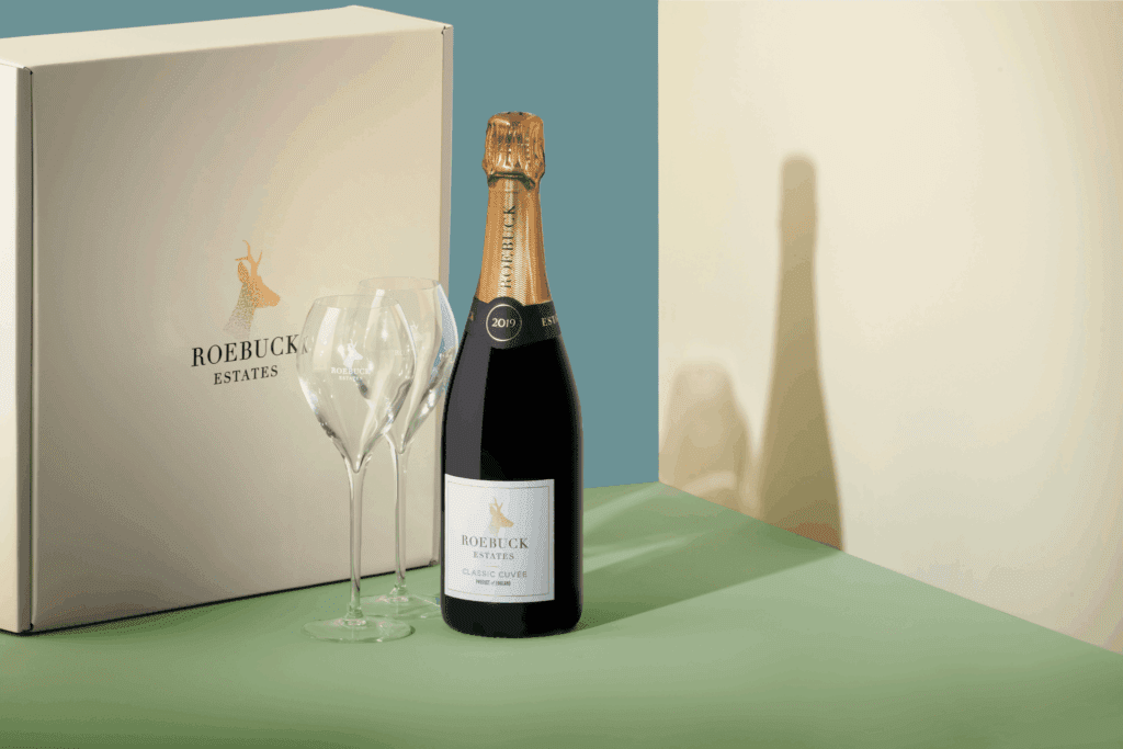 Roebuck Estates Classic Cuvee 2019 Gift Set With Gift Box and Two Glasses